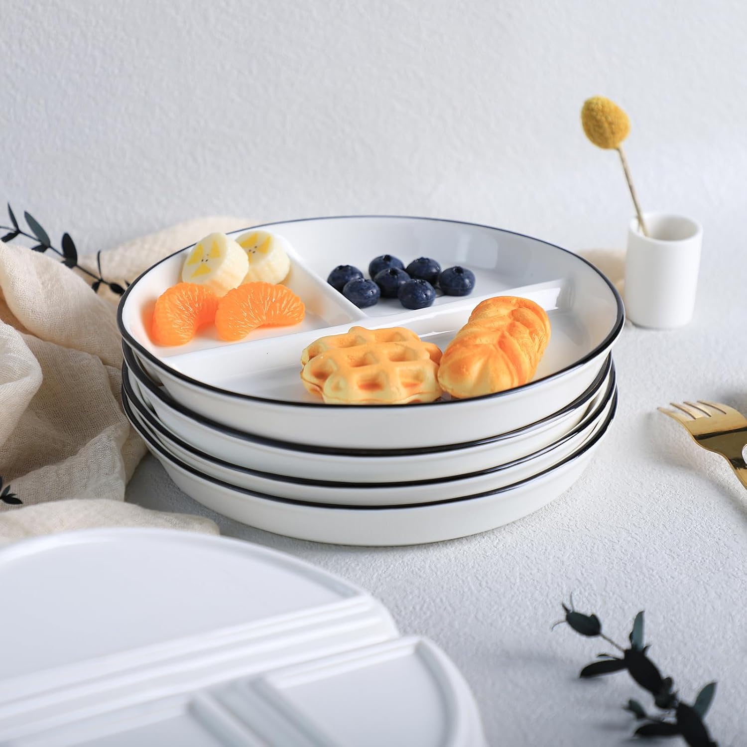 DINOSAUR DELIGHTS - CLAssy 8in Ceramic Plate for Balanced Meals