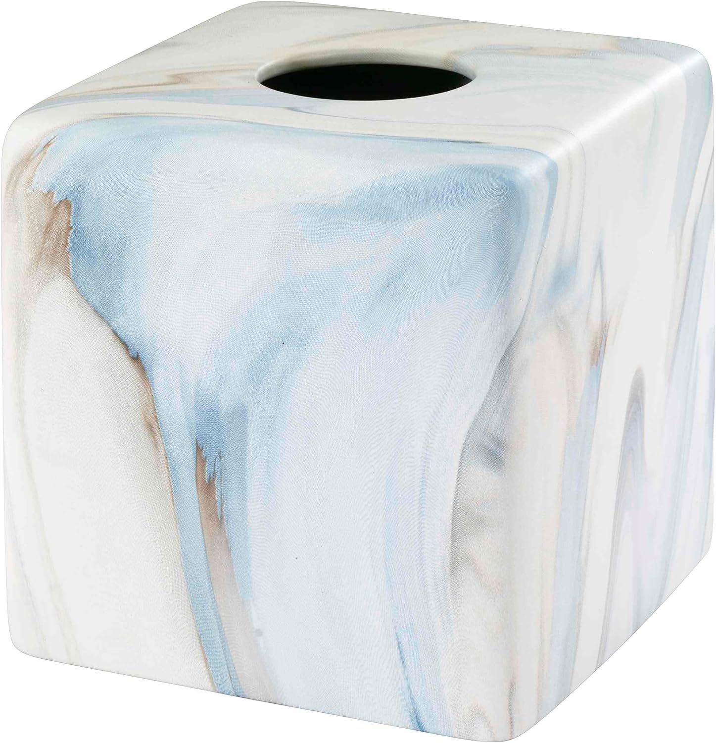Avanti Resin Tissue Box Cover Blue