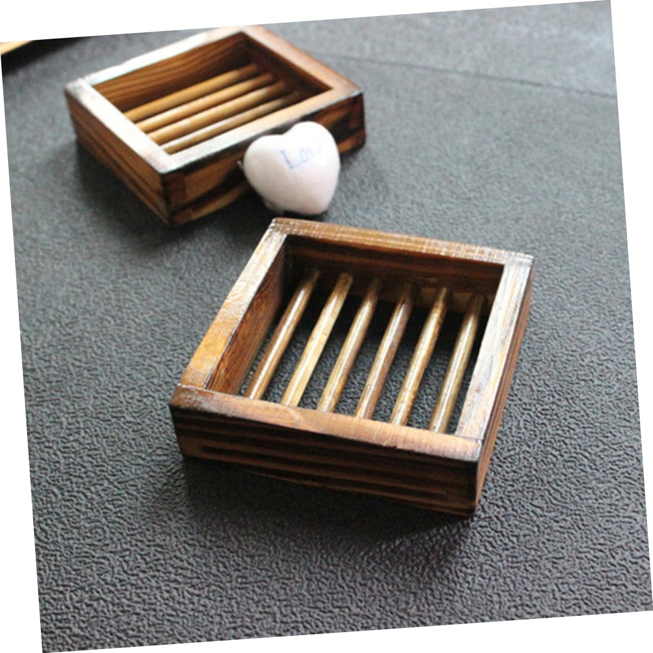Sturdy Modern Wood Soap Storage Rack for Bathrooms