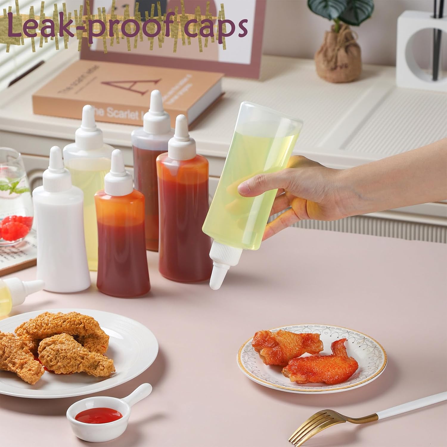 6-Piece Laughing Cow Squeeze Bottle Set