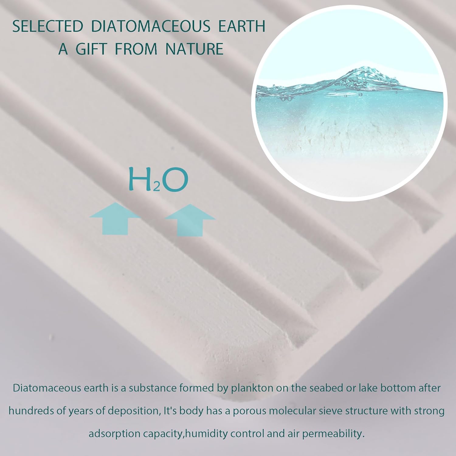 Grooved Diatomite Coasters