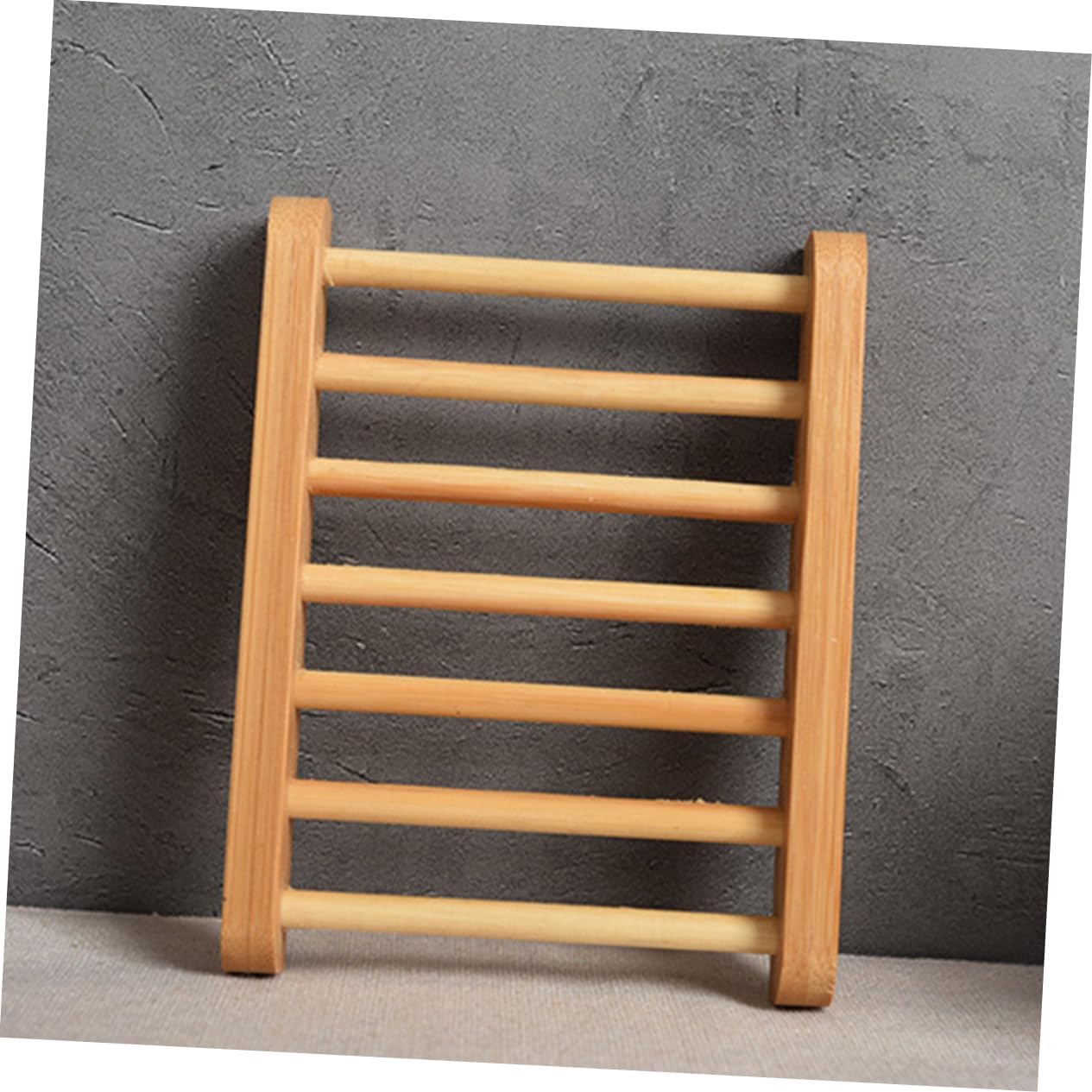 HEALLILY Wooden Soap Rack Elegant Draining Design for Bathroom Countertop Use