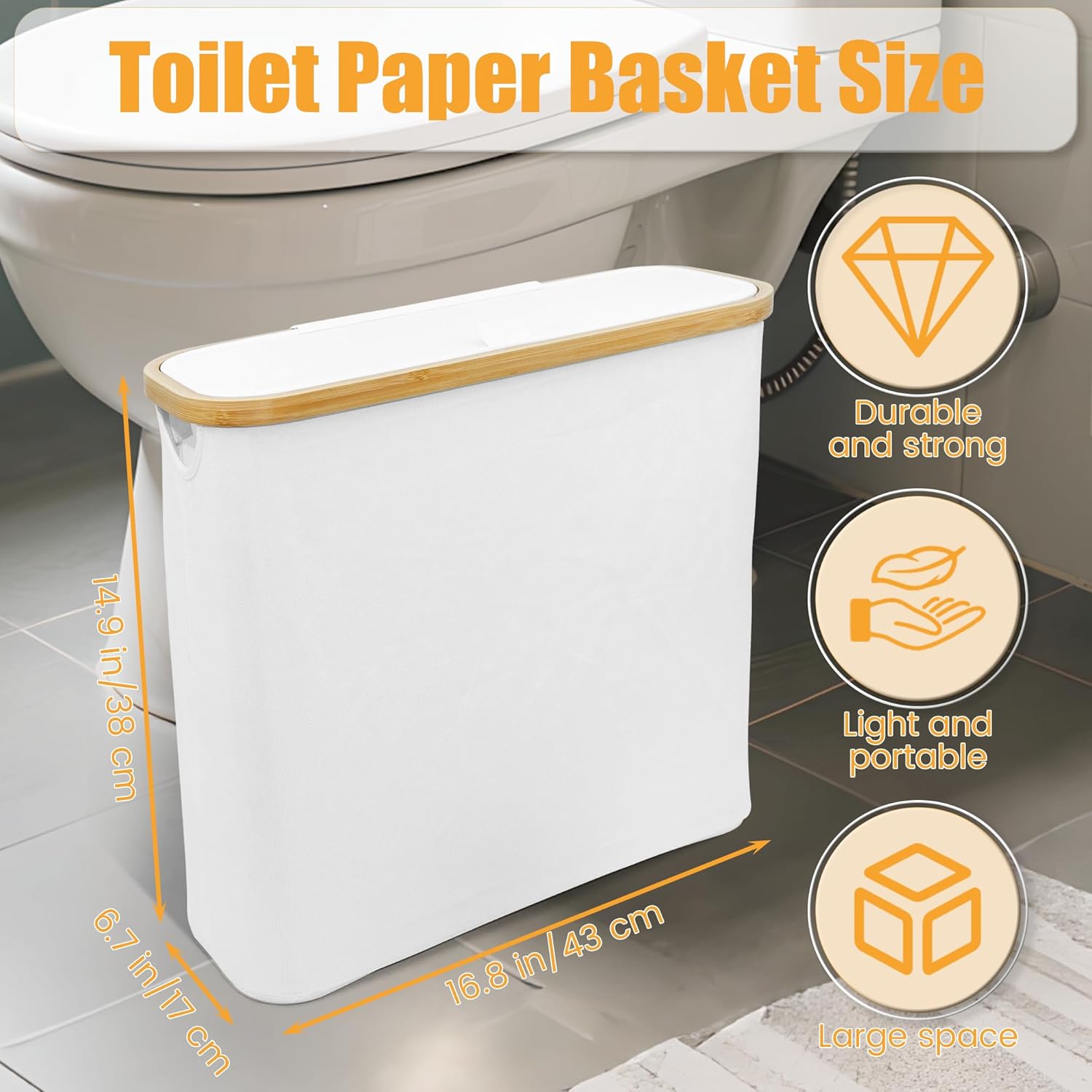Sturdy Toilet Paper Basket