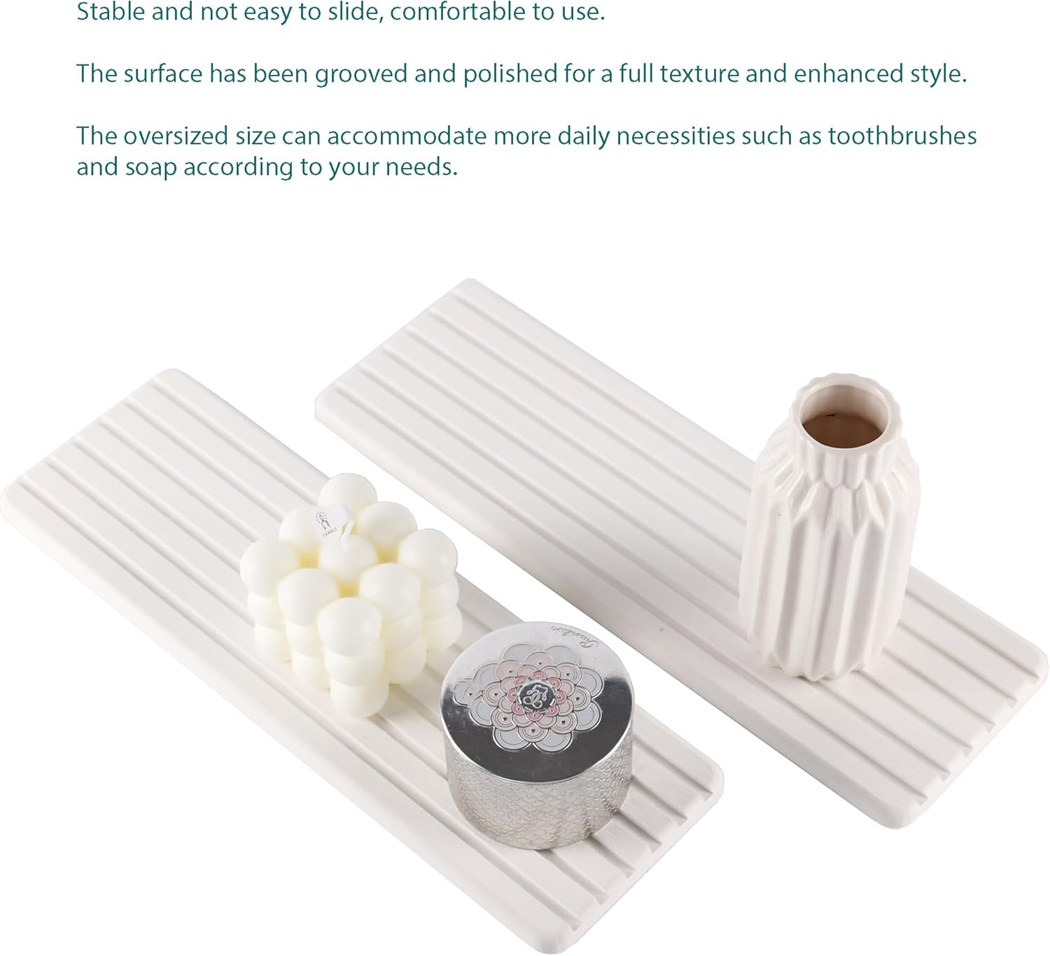 Grooved Diatomite Coasters