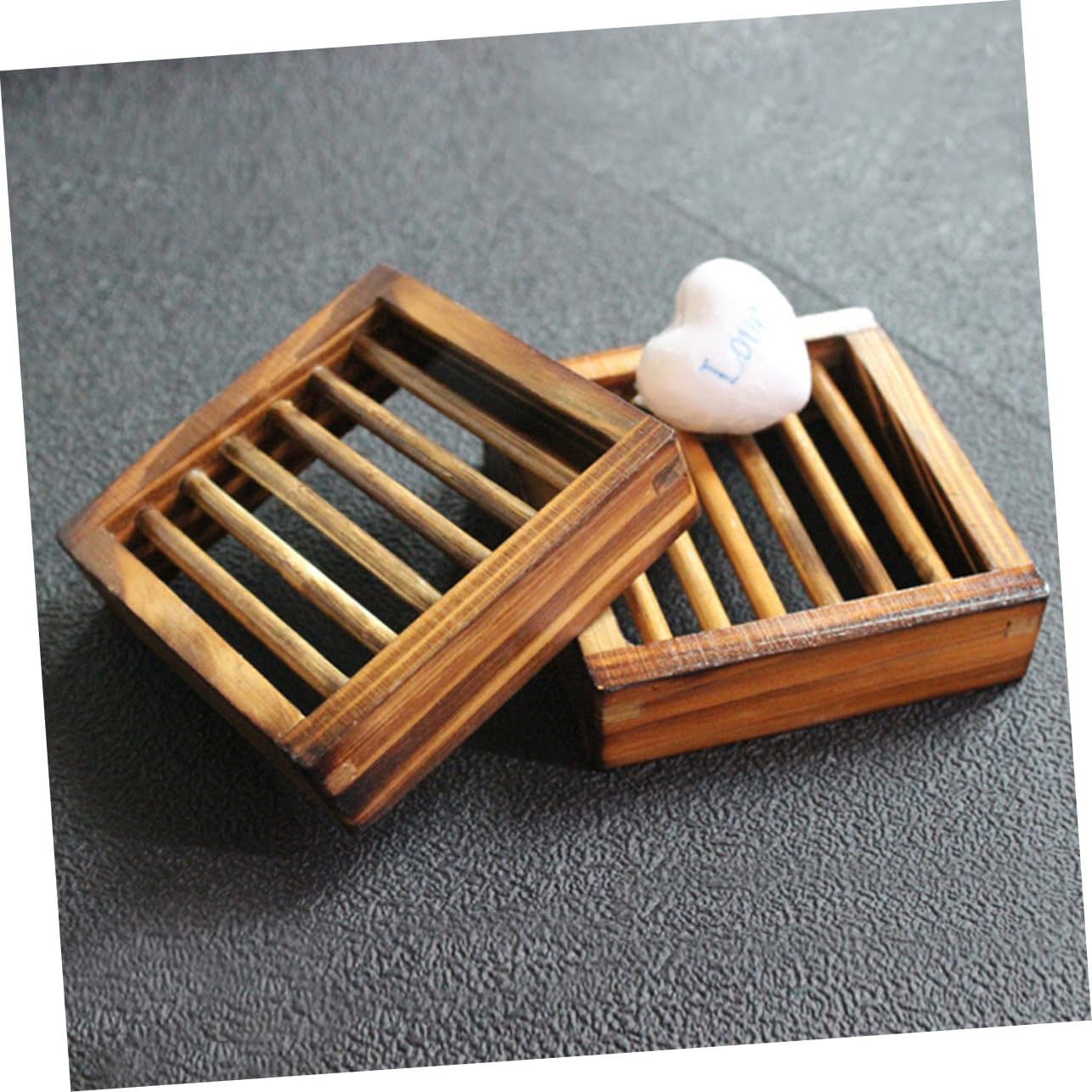 Sturdy Modern Wood Soap Storage Rack for Bathrooms