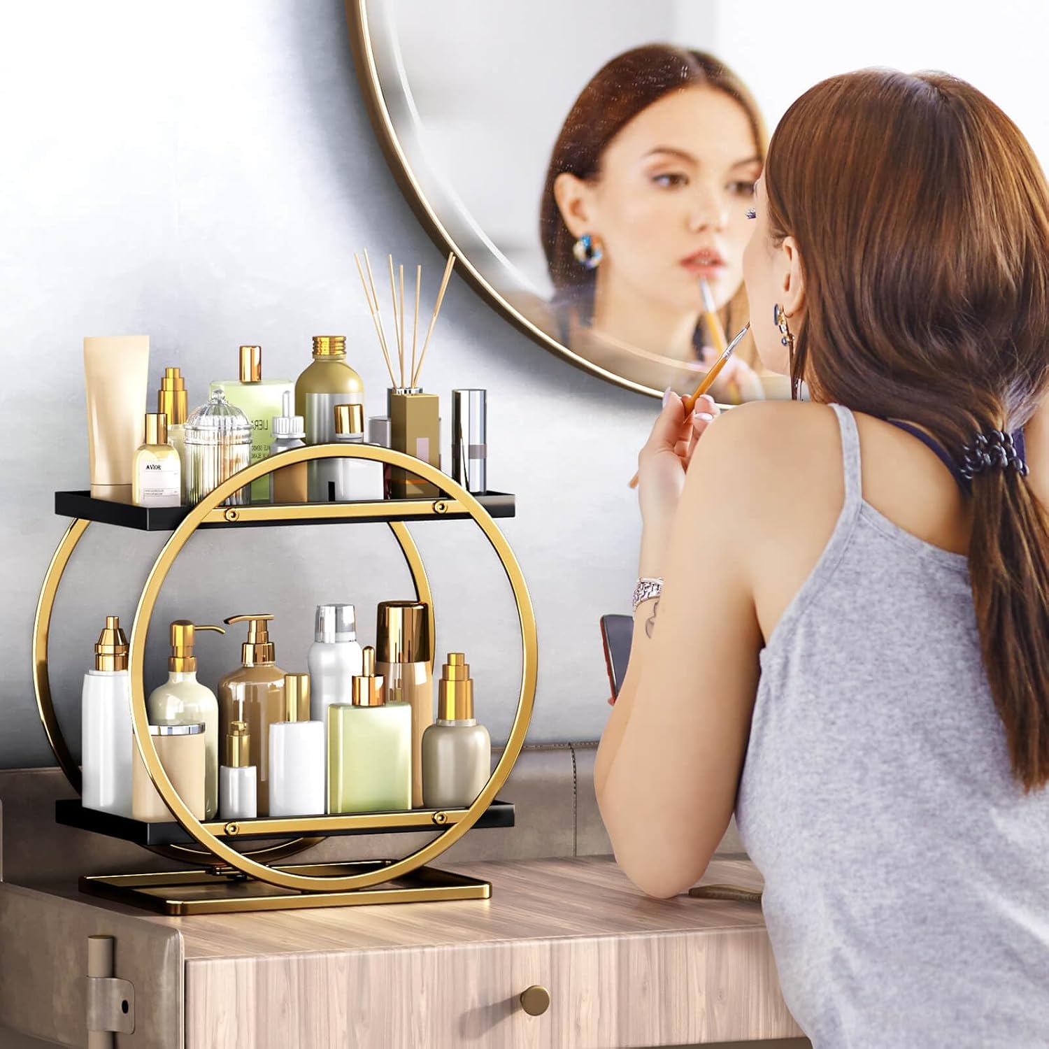 Stylish Makeup Perfume Organizer
