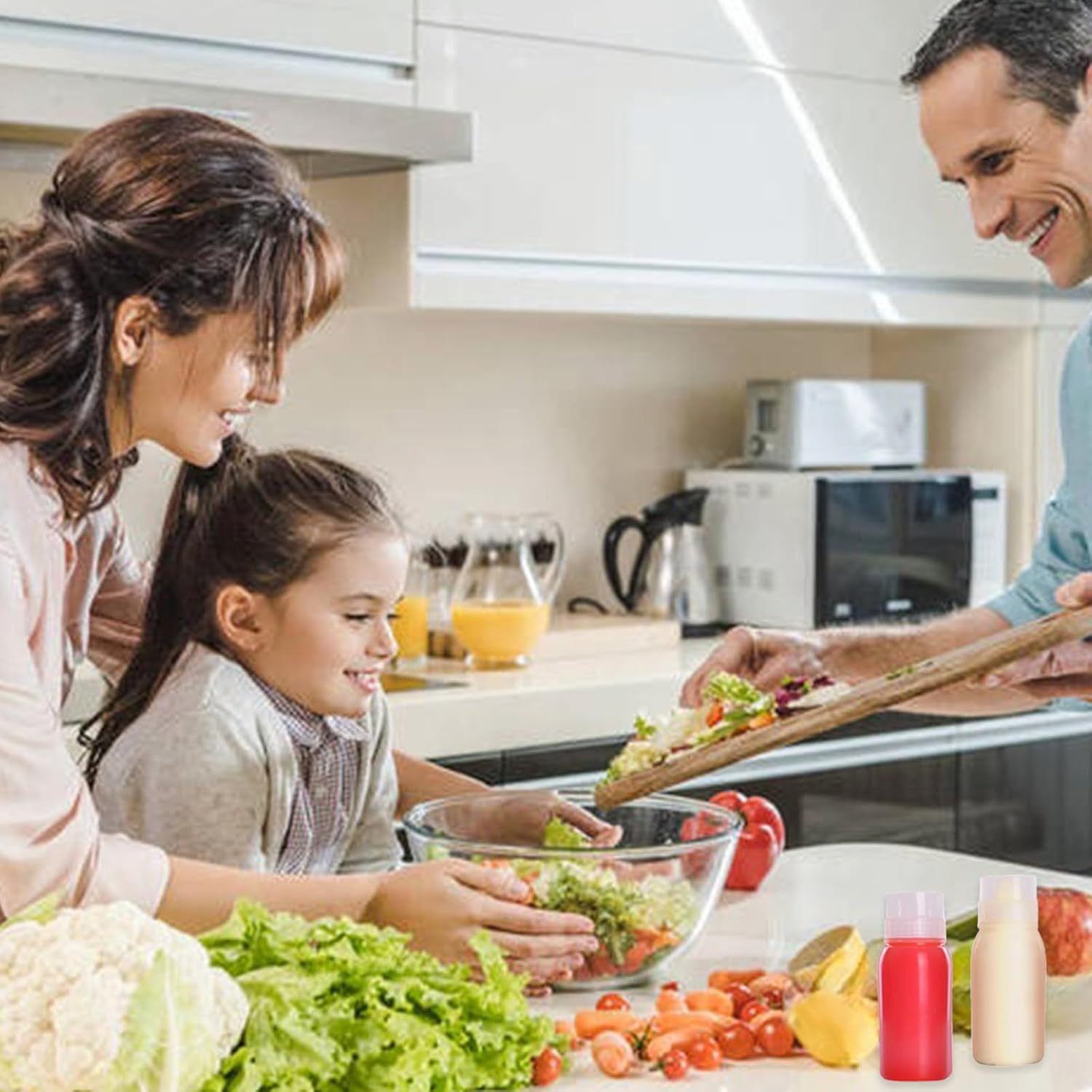 6-Piece Reusable Squeeze Bottles for Condiments