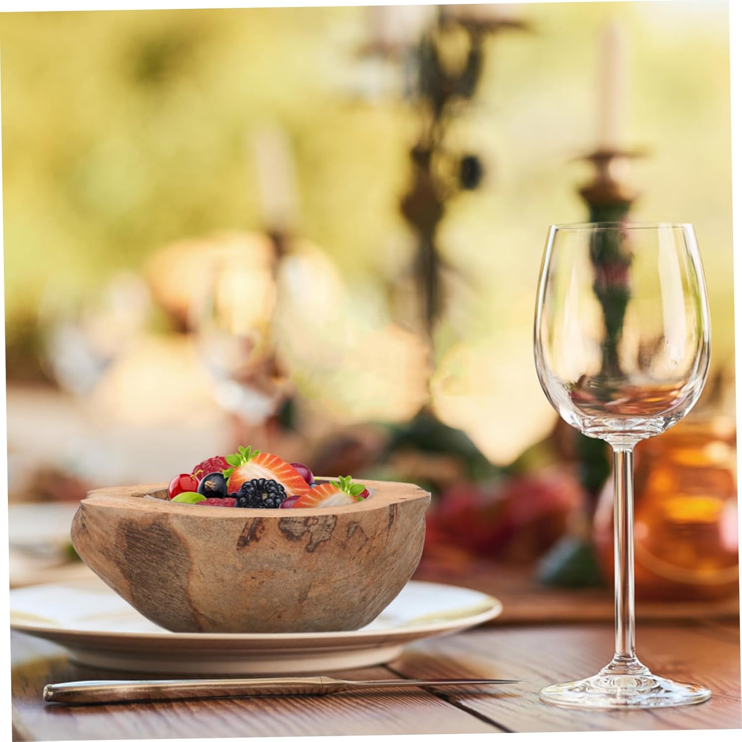 Coconut Shell Food Holder