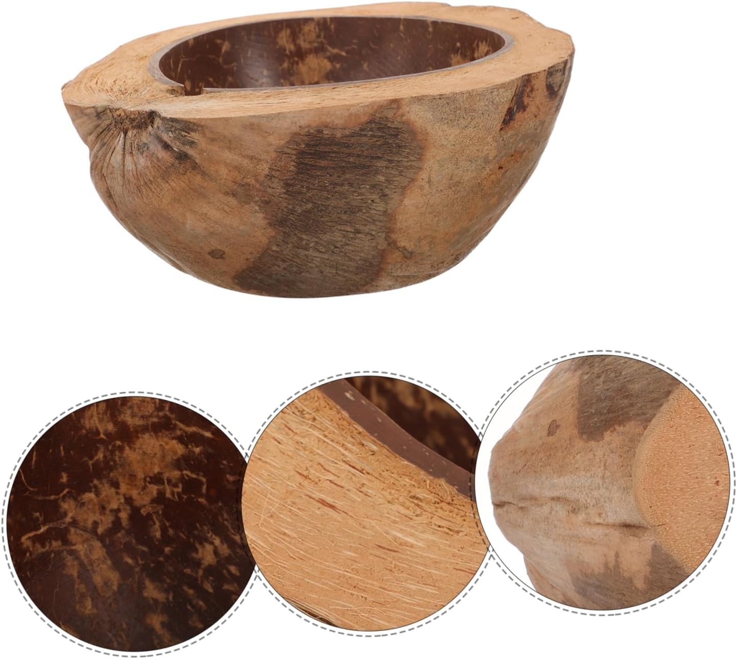 Coconut Shell Fruit Bowl Eco-Friendly Durable