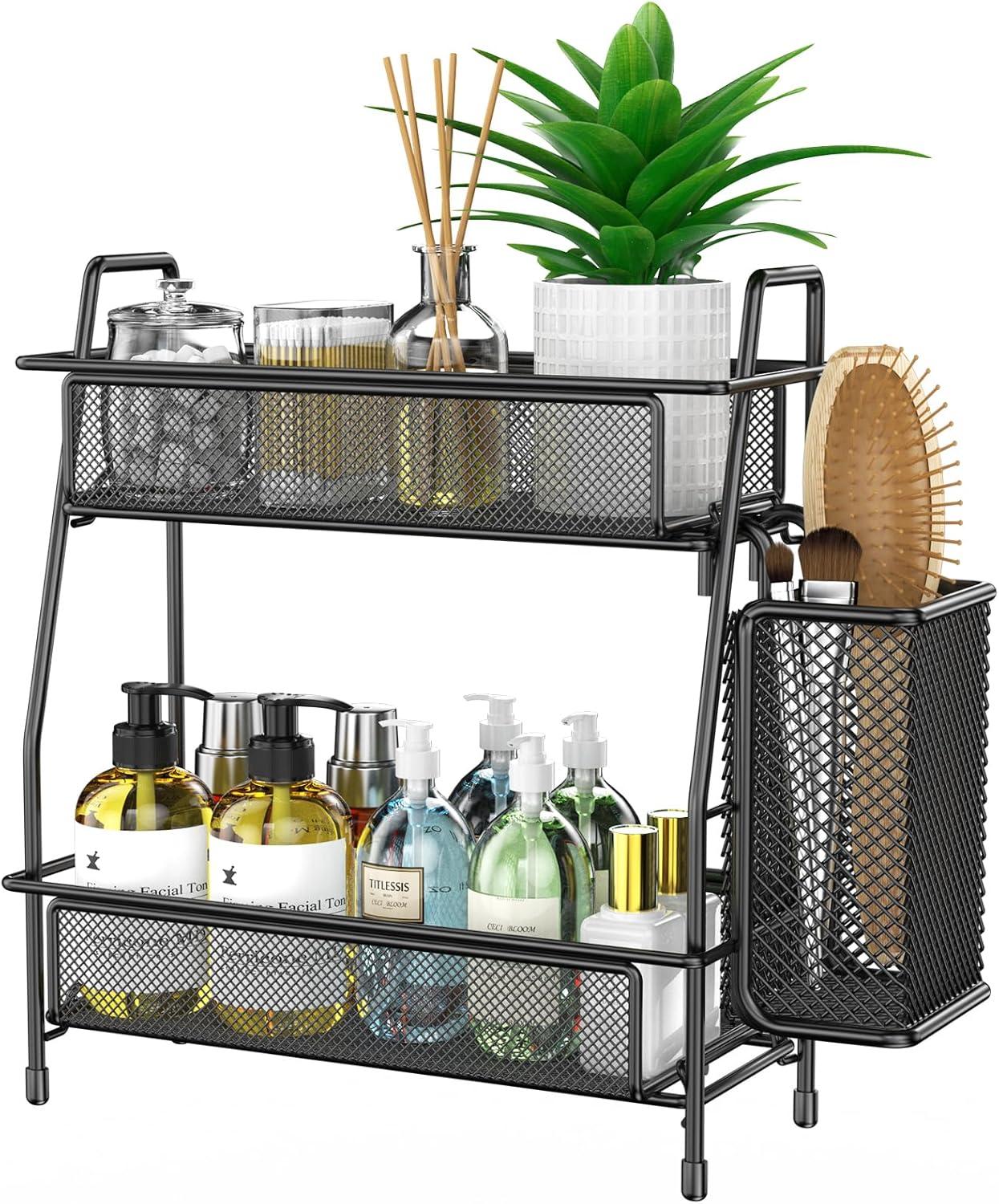Bath Organizer 2-Tier Storage Tray for Countertops