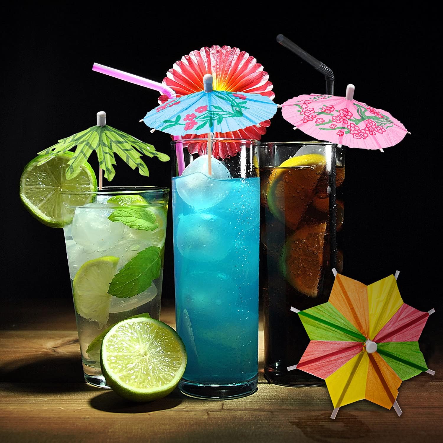 Hawaiian Cocktail Umbrellas 152 Pcs