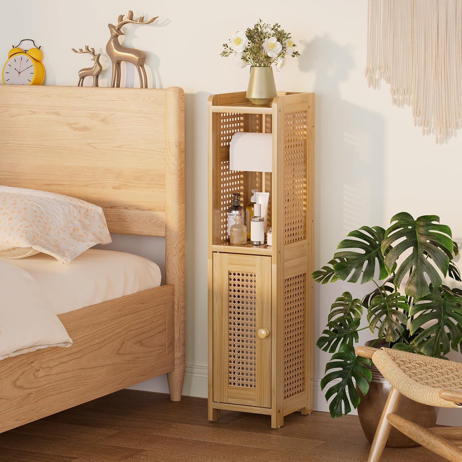 AmazerBath Toilet Paper Storage Cabinet
