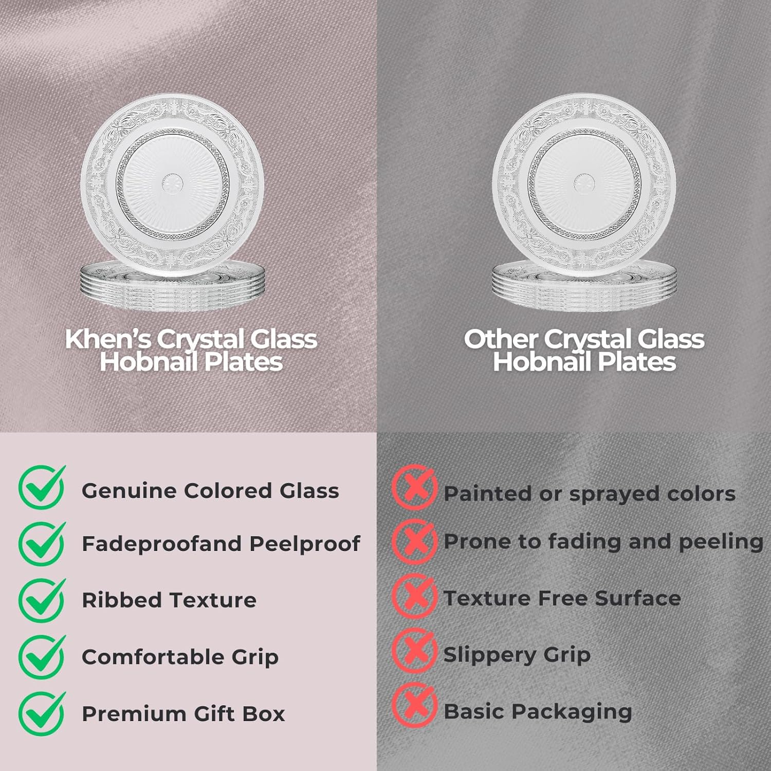 Art Deco Crystal Plates