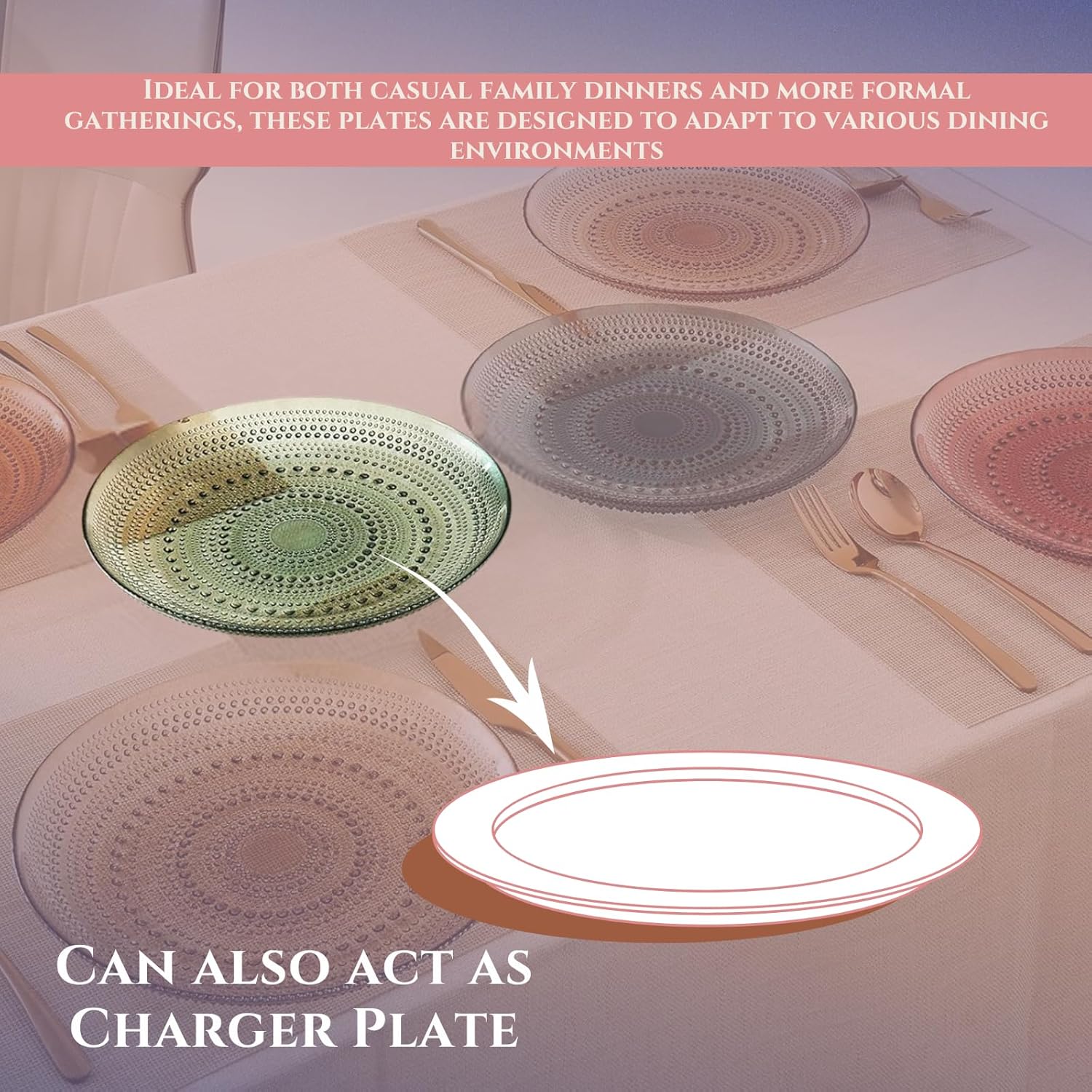 Art Deco Crystal Plates