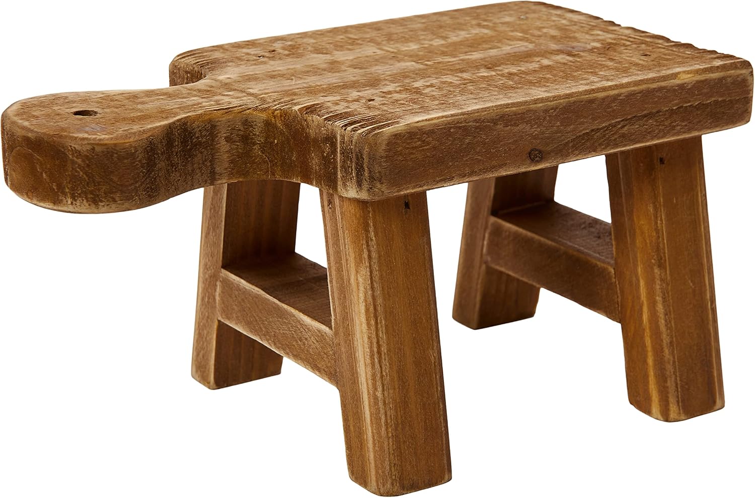 Creative Co-Op Decorative Pedestal with Handle