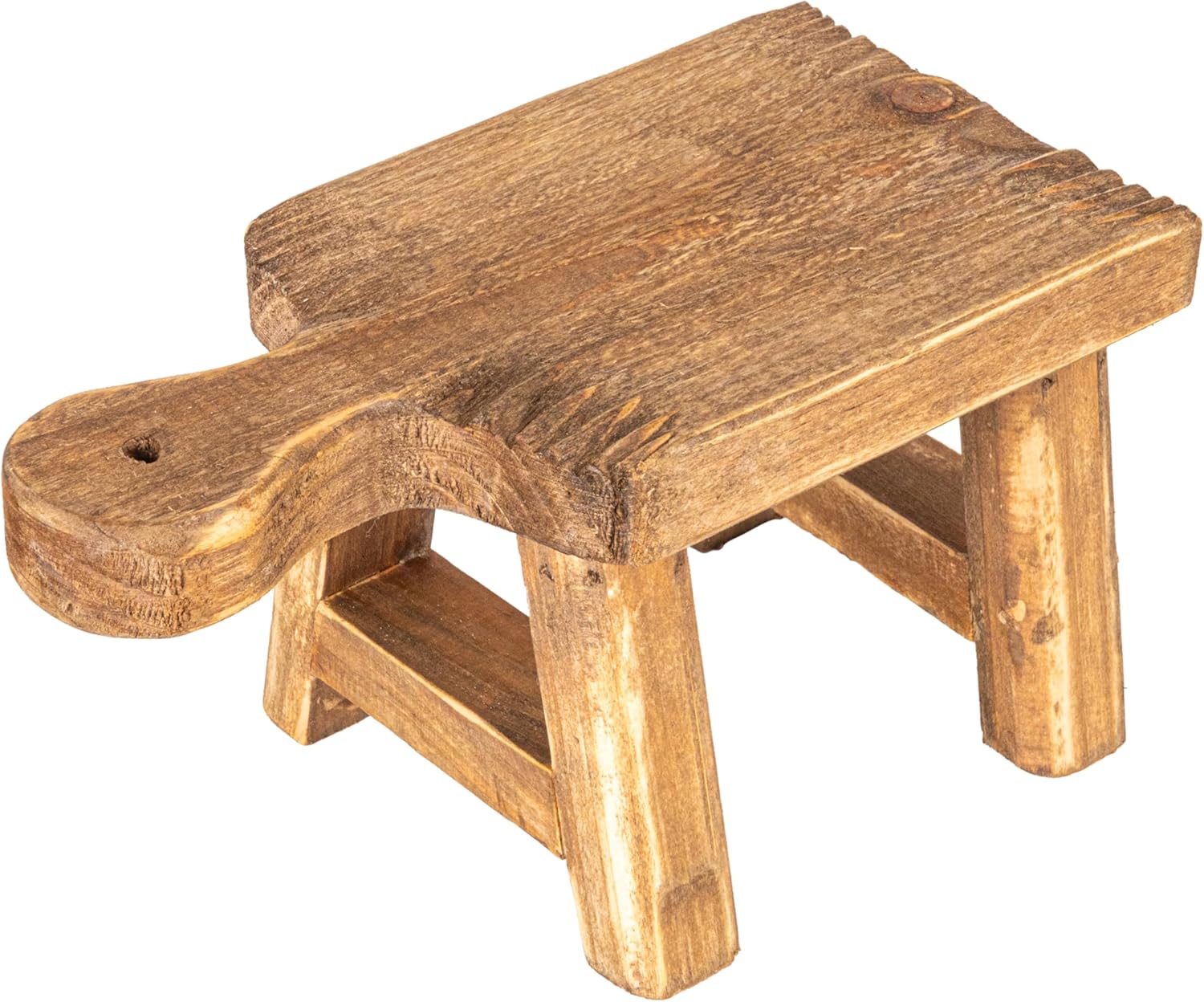 Creative Co-Op Decorative Pedestal with Handle