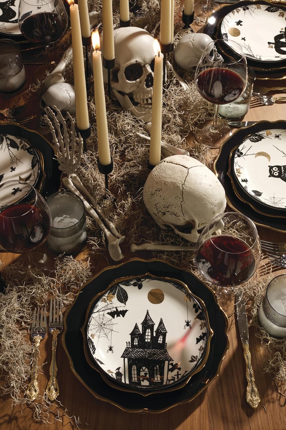 Elegant 4-Plate Set Black