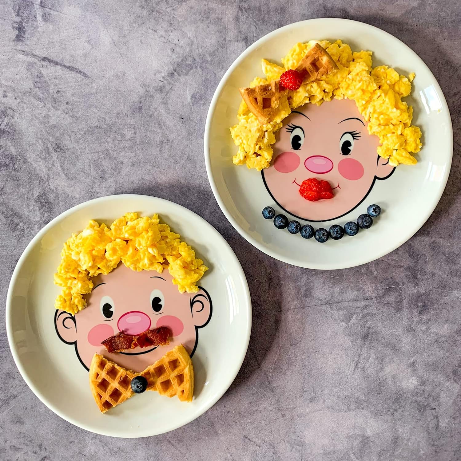 Genuine Fred Food Face Kids Dinner Plate