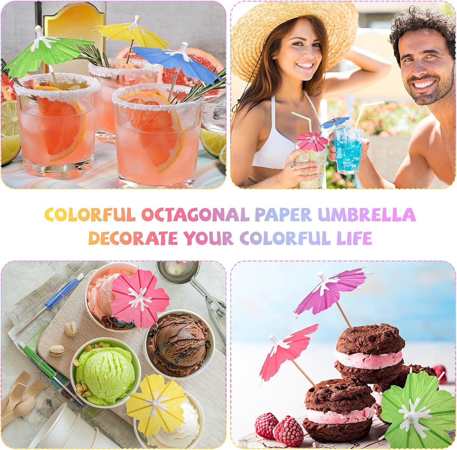150 tropical umbrella picks forParasol Cocktail Sticks