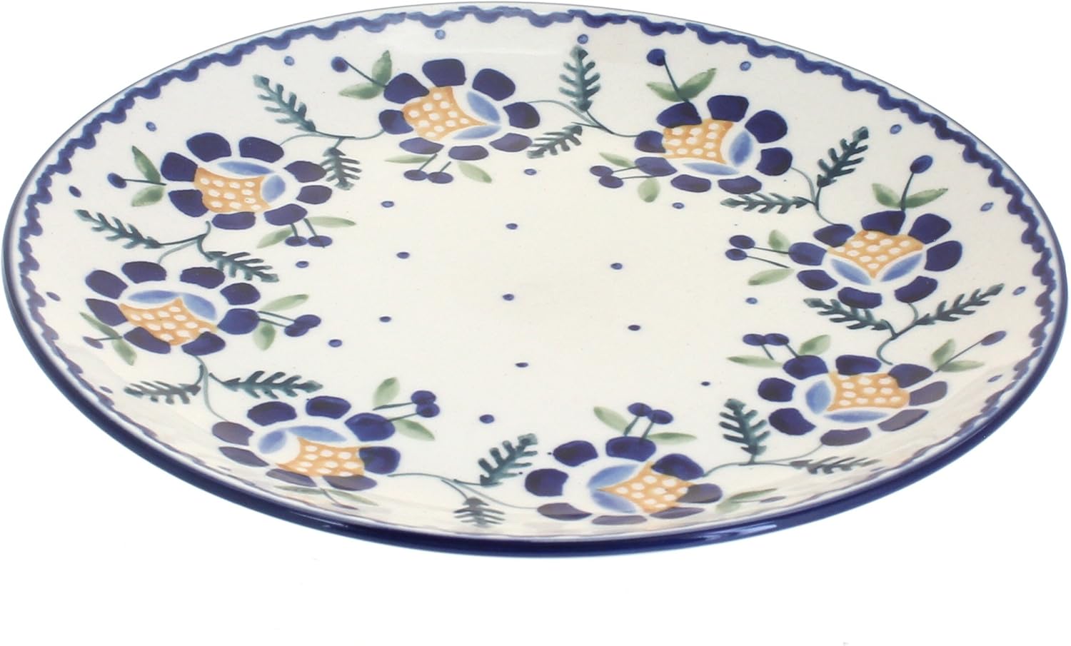 Blue Rose Polish Sunflower Dinner Plate 1