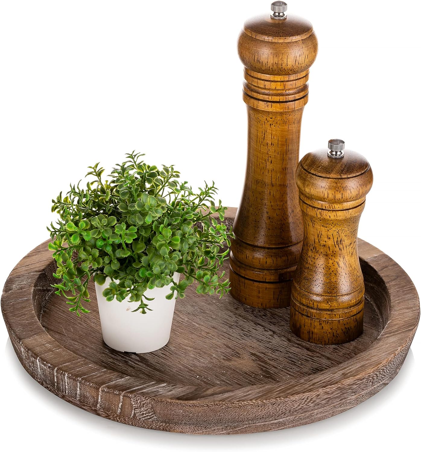 Hanobe Rustic Wooden Serving Tray Perfect for Gatherings