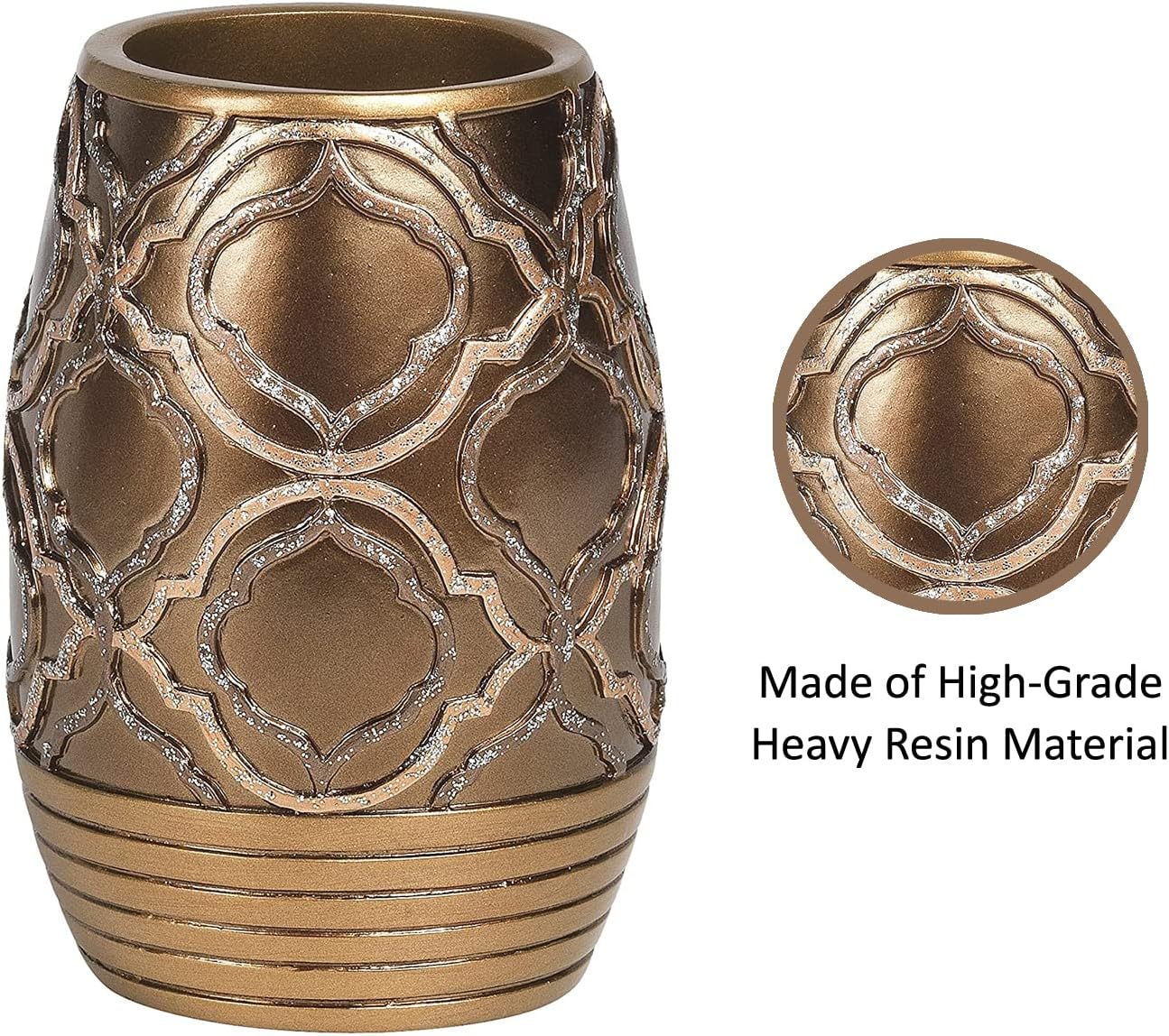 Elegant Gold Spindle Tumbler