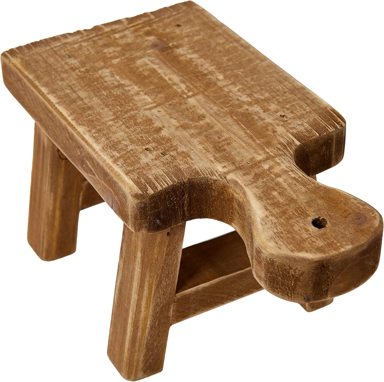Creative Co-Op Decorative Pedestal with Handle