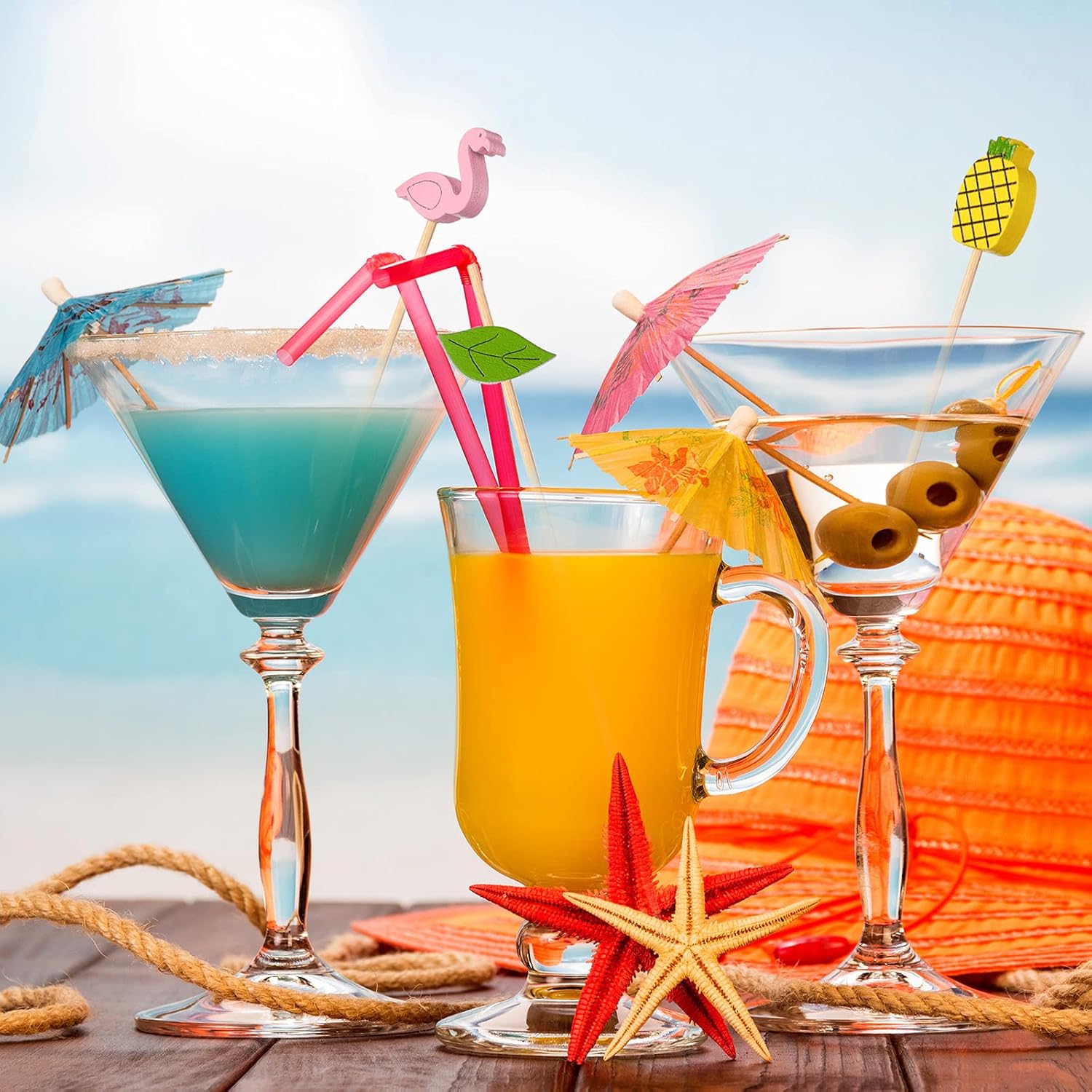 Bamboo Cocktail Accessories Set for Bar Tools Drinks
