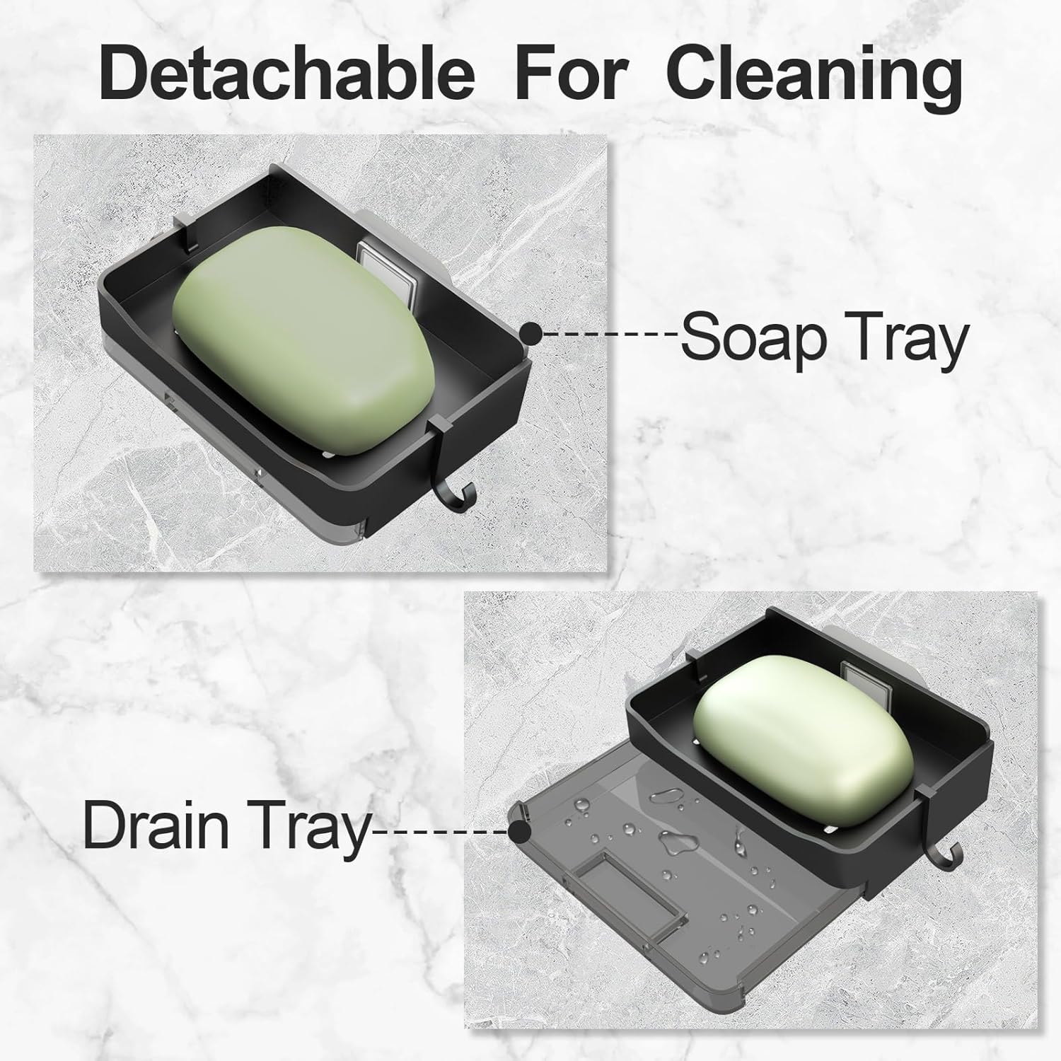 Space-Saving 2-Piece Soap Holders