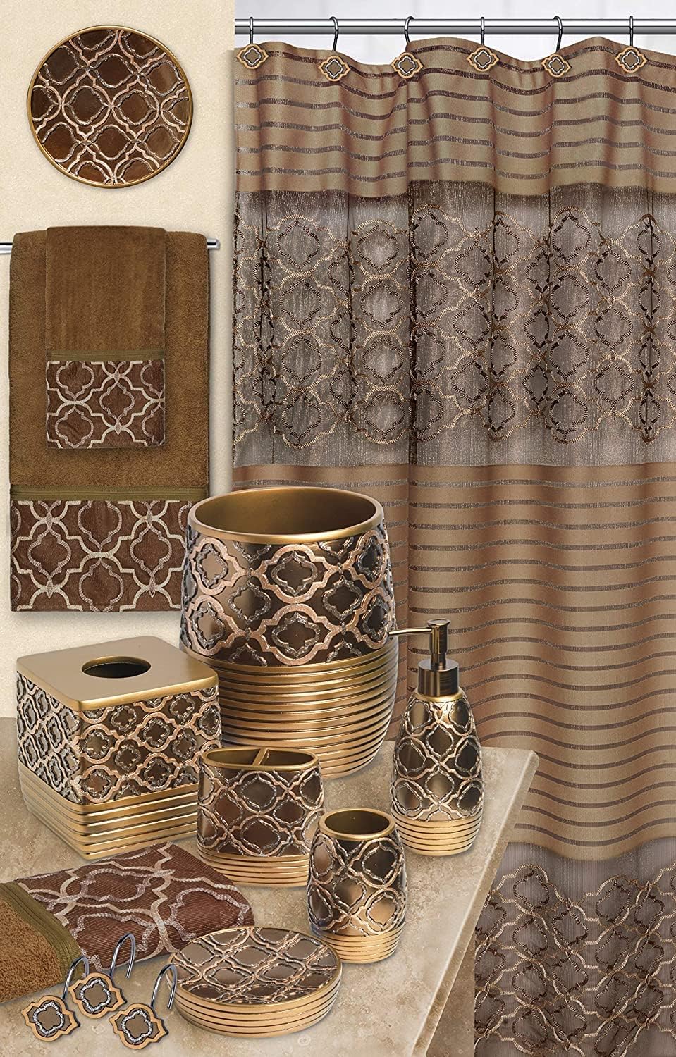 Elegant Gold Spindle Tumbler