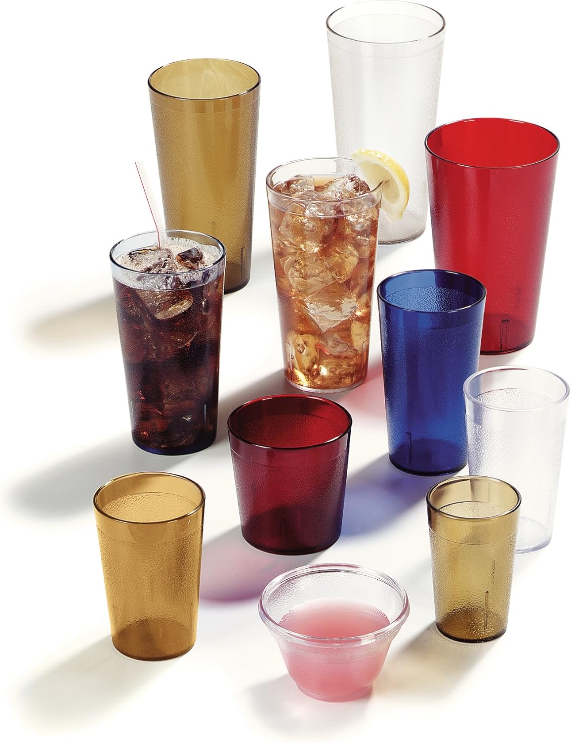 Carlisle Plastic Stackable Tumbler 95 oz Clear Party Use