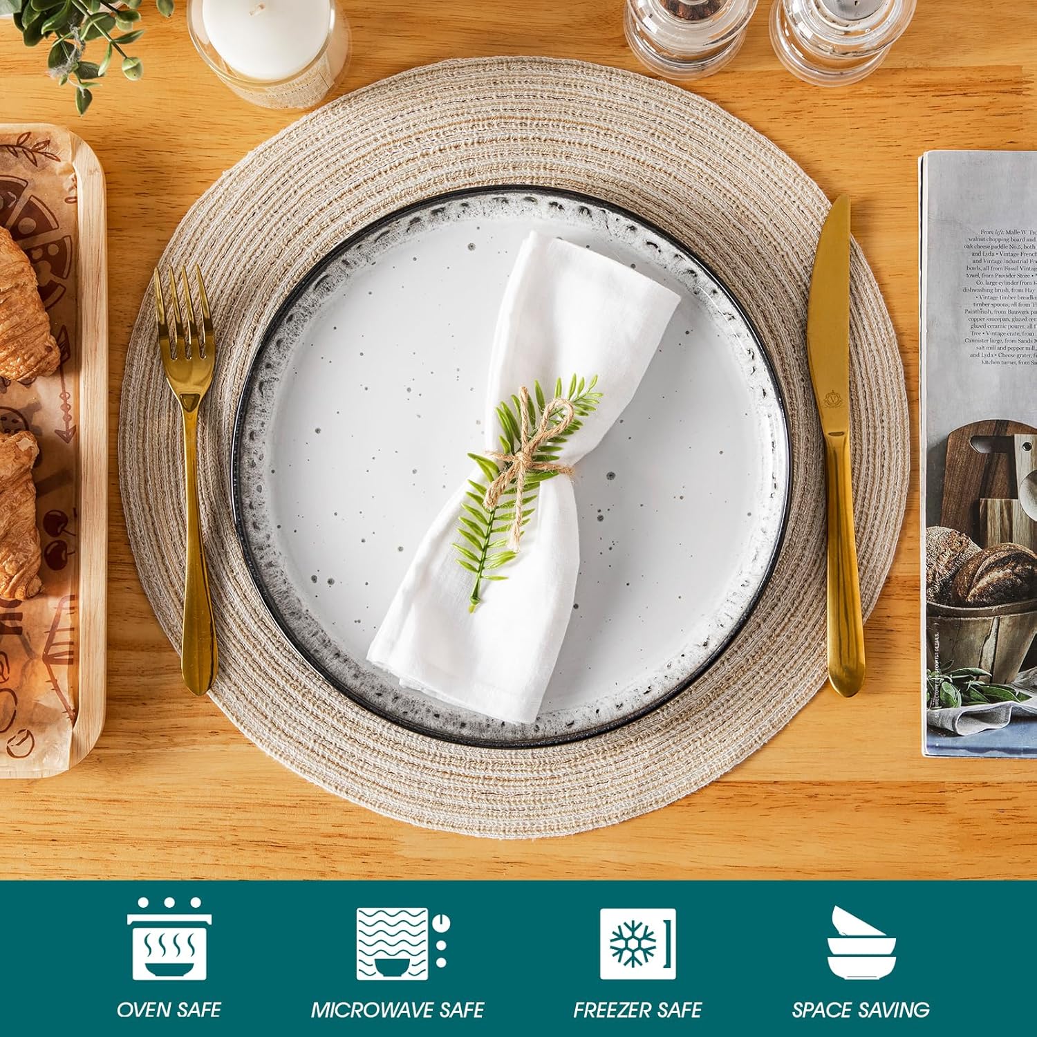 Vancasso PLAYA 6-Piece Dinner Plate Set