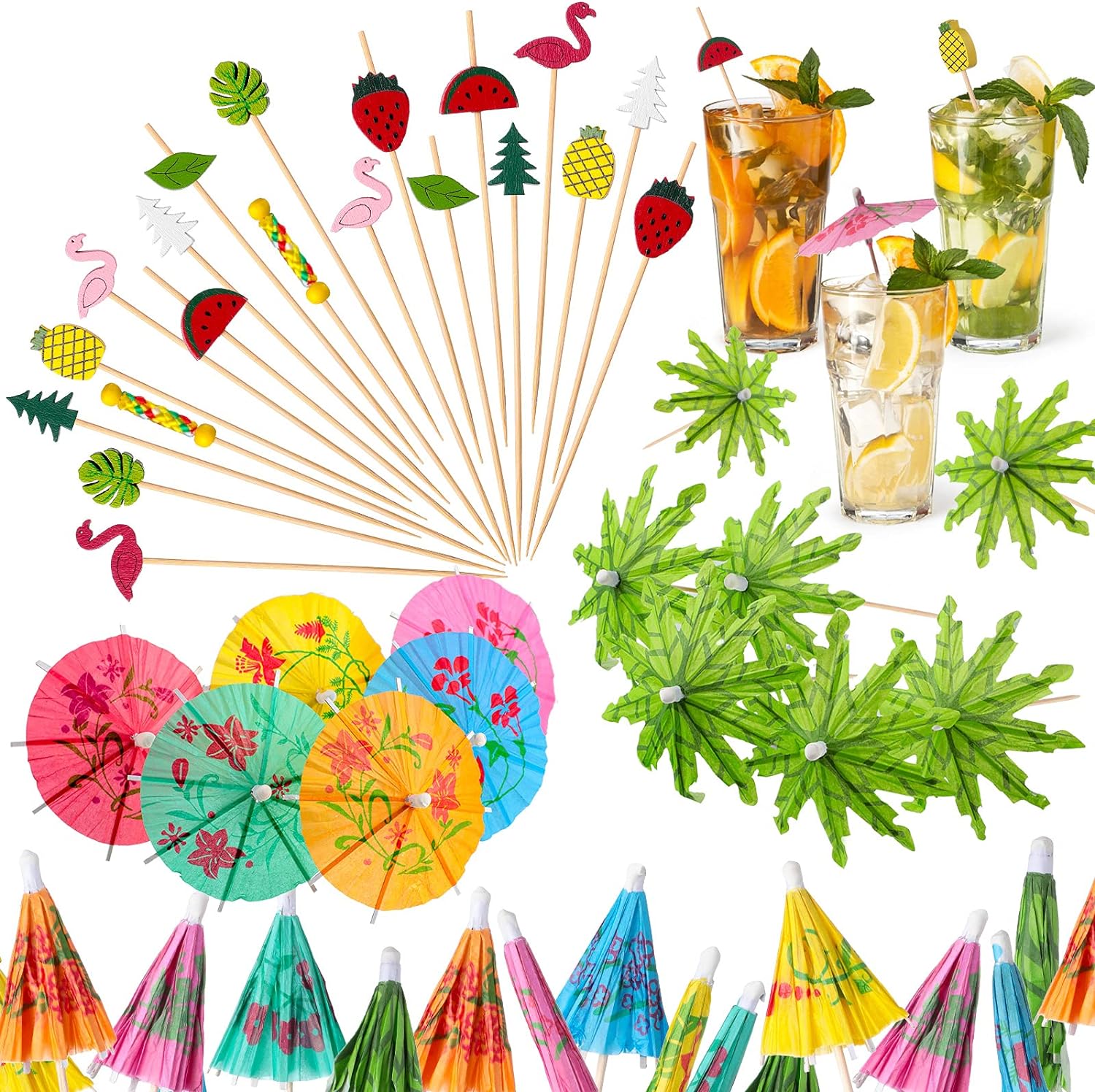 Bamboo Cocktail Accessories Set for Bar Tools Drinks