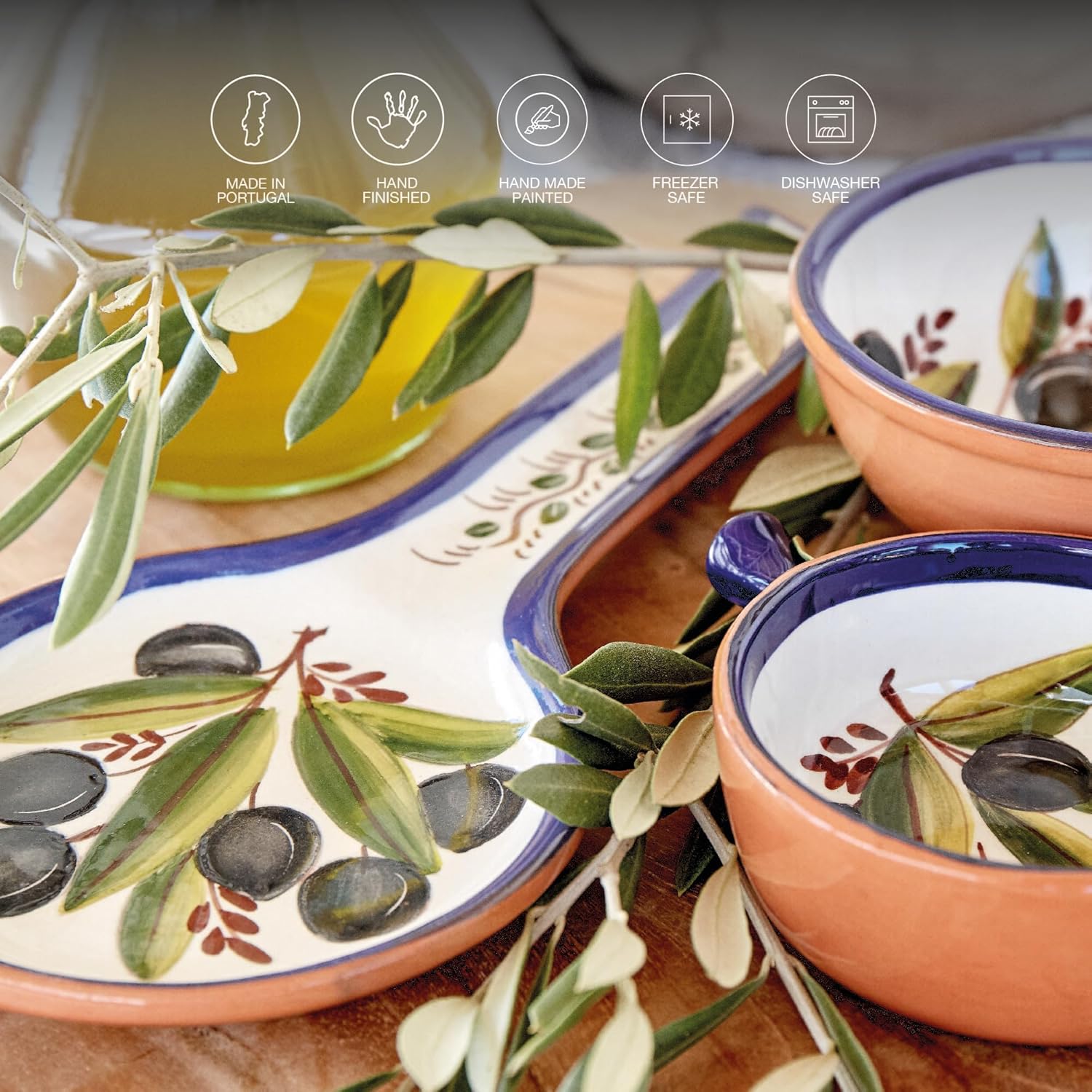 Casafina 7 Terracotta Dish Microwave Dishwasher Safe Dinnerware