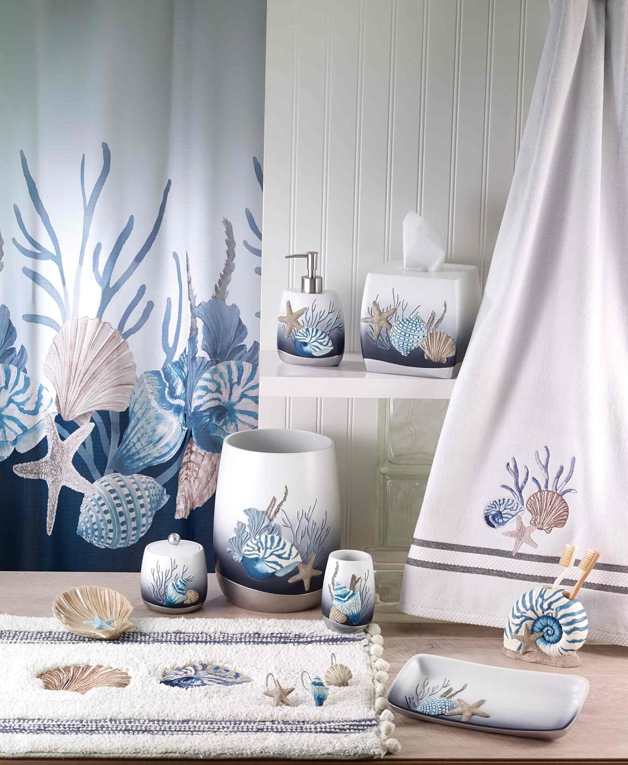 Nautically Inspired Toothbrush Holder Oceanscape Design