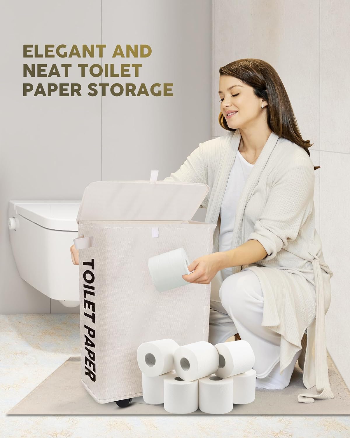 High-End 35L Toilet Paper Storage