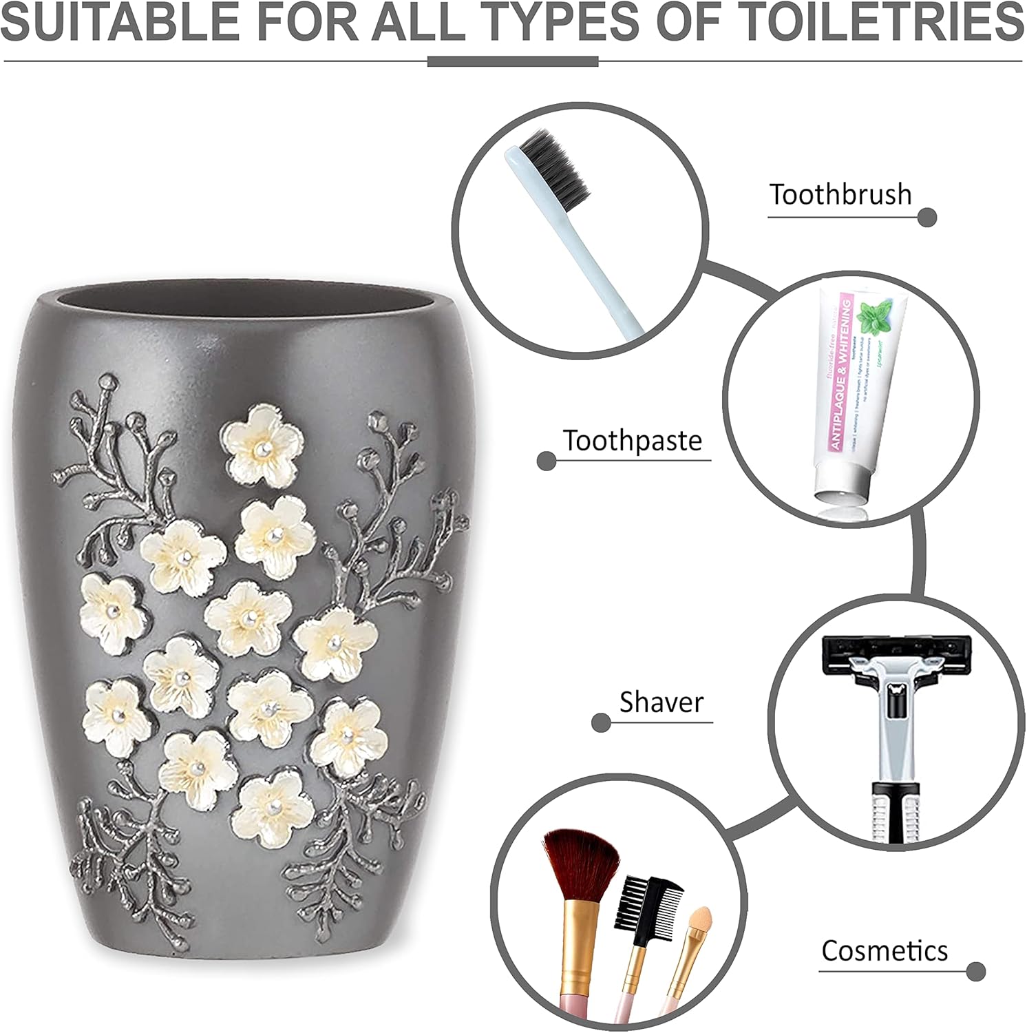 Popular Bath Tumbler Bloomfield Grey