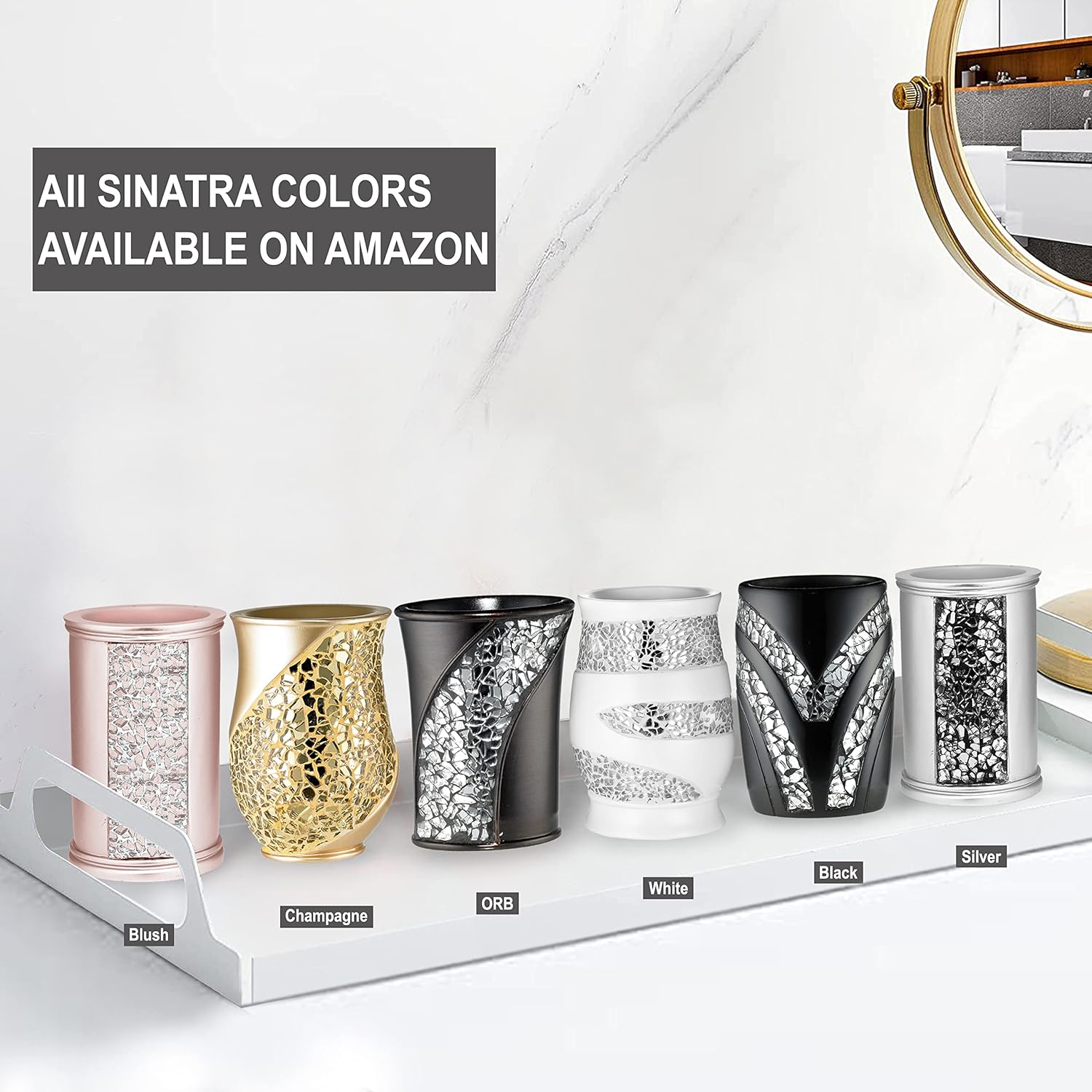 Stylish Sinatra Tumbler - Modern Luxury Bath Tumbler