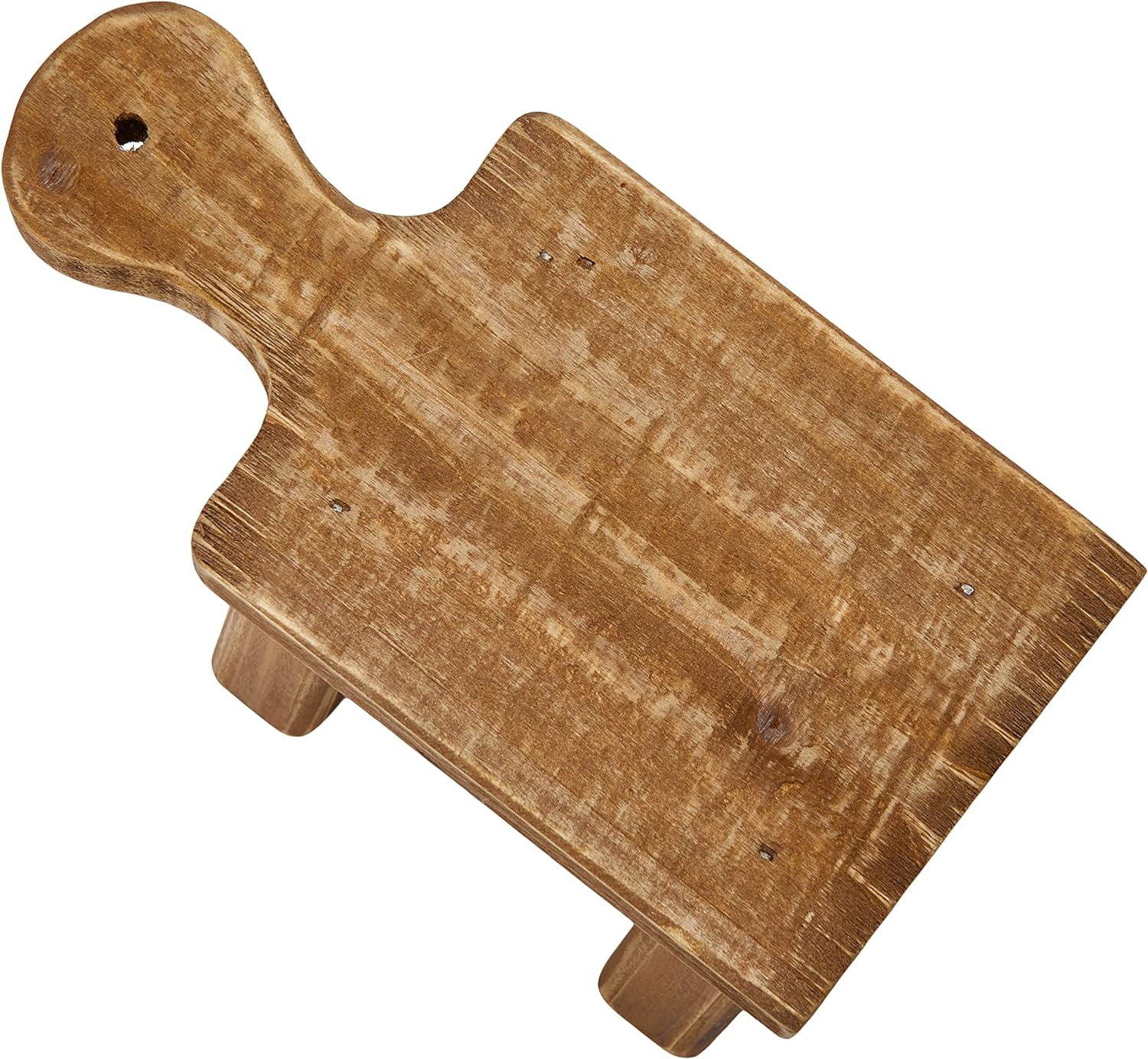 Creative Co-Op Decorative Pedestal with Handle
