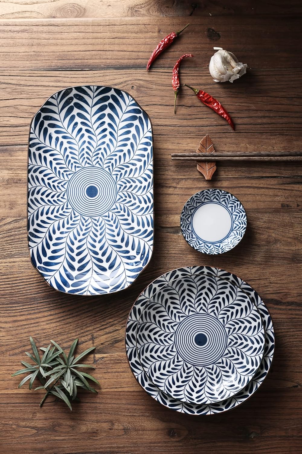 Gegong 12 inch Ceramic Fish Plate