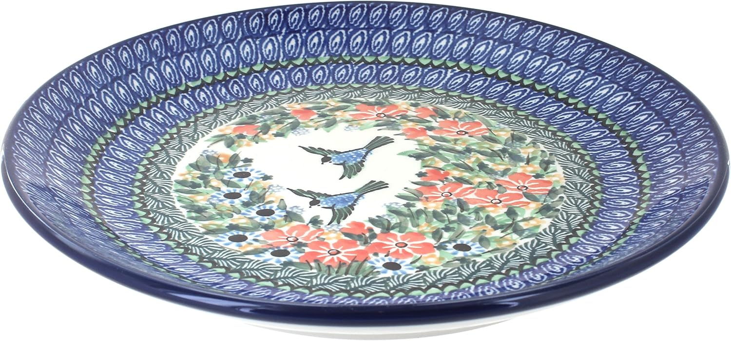 Blue Rose Polish Pottery Maria Dinner Plate