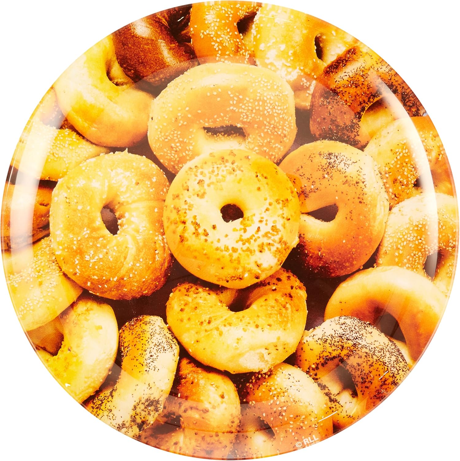 Rite Lite Glass Serving Plate for Bagels - Stylish Modern Design
