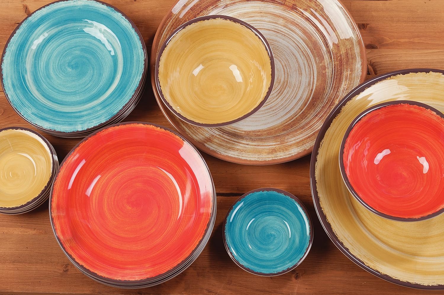 Carlisle Mingle Melamine Dinner Plate with Pottery Style